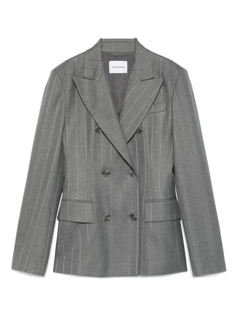 The Andamane Pinstripe Double-breasted Blazer 1