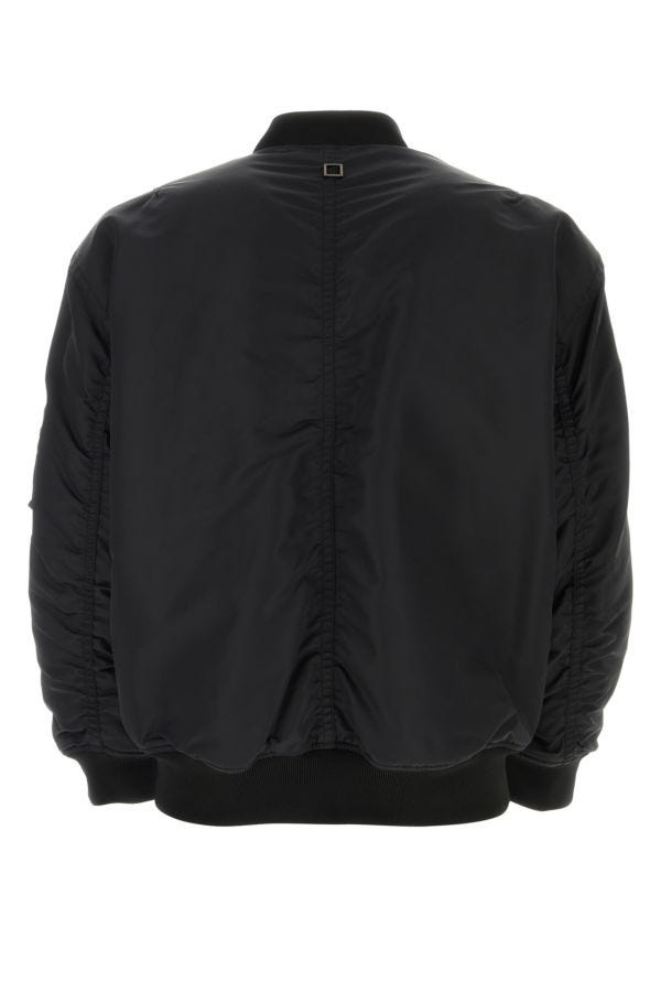 Black nylon bomber jacket - 2