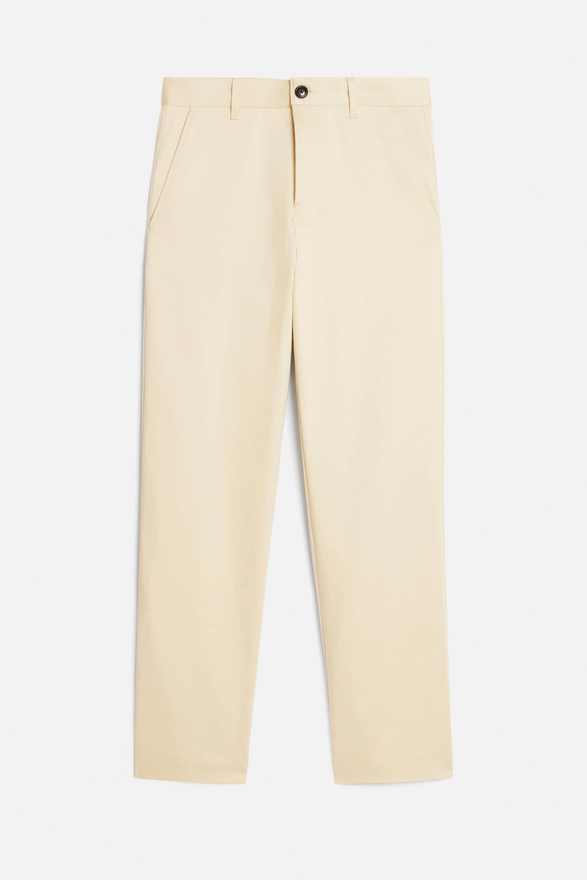 Straight Fit Chino Trousers - 1