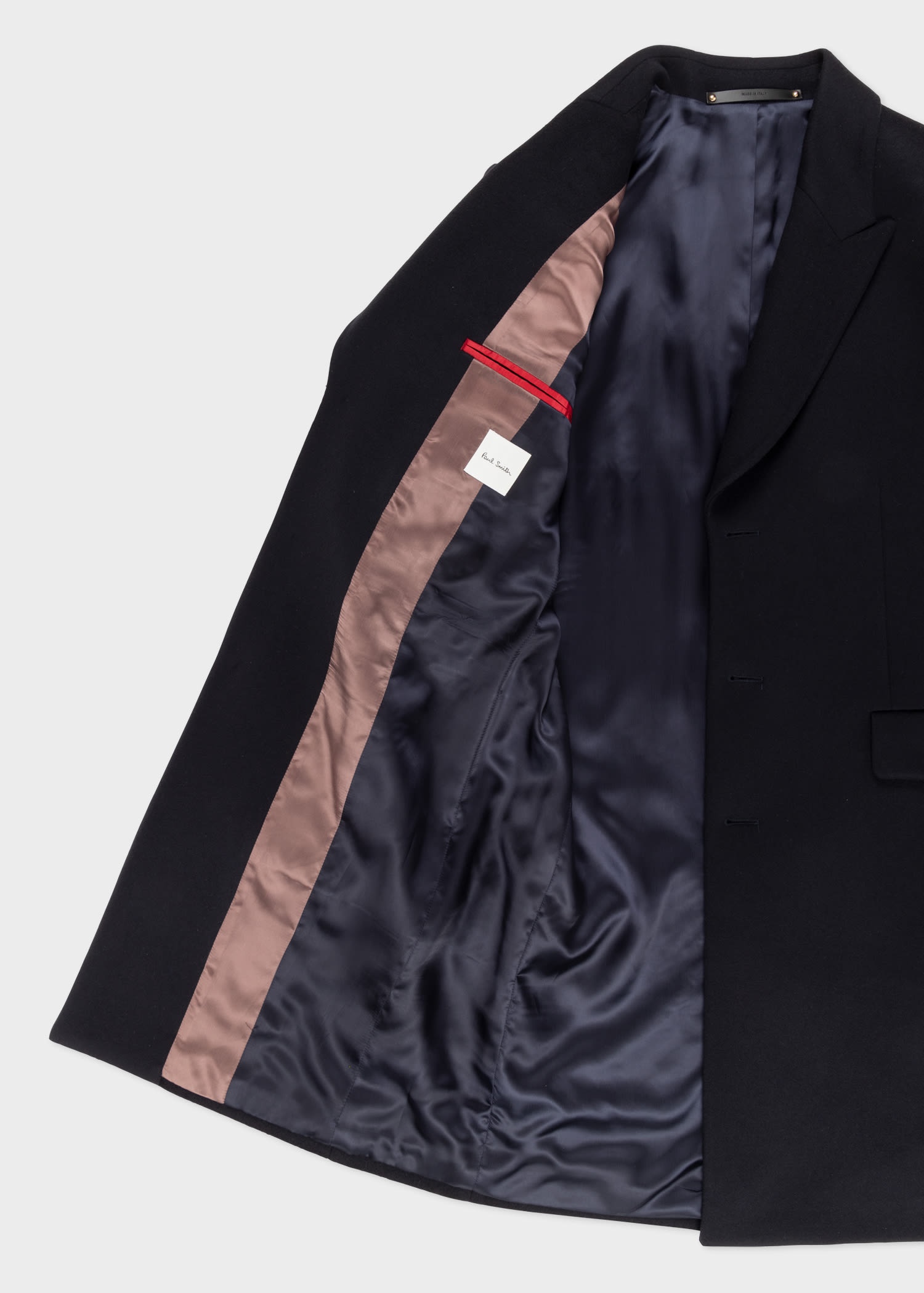 Paul Smith Wool-Cashmere Epsom Coat | REVERSIBLE