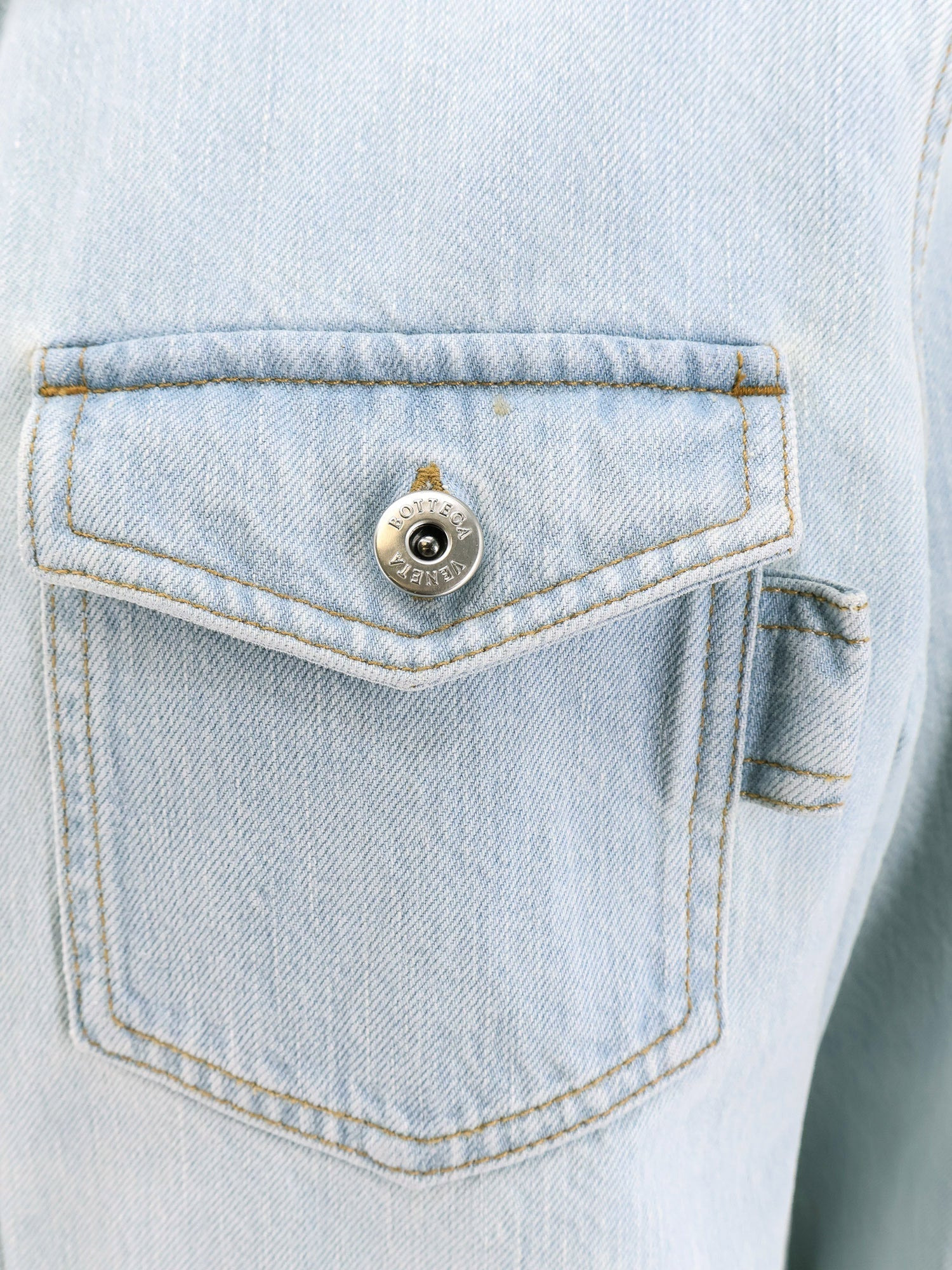 Bottega Veneta Denim Shirt With Extra Bleach Wash - 5