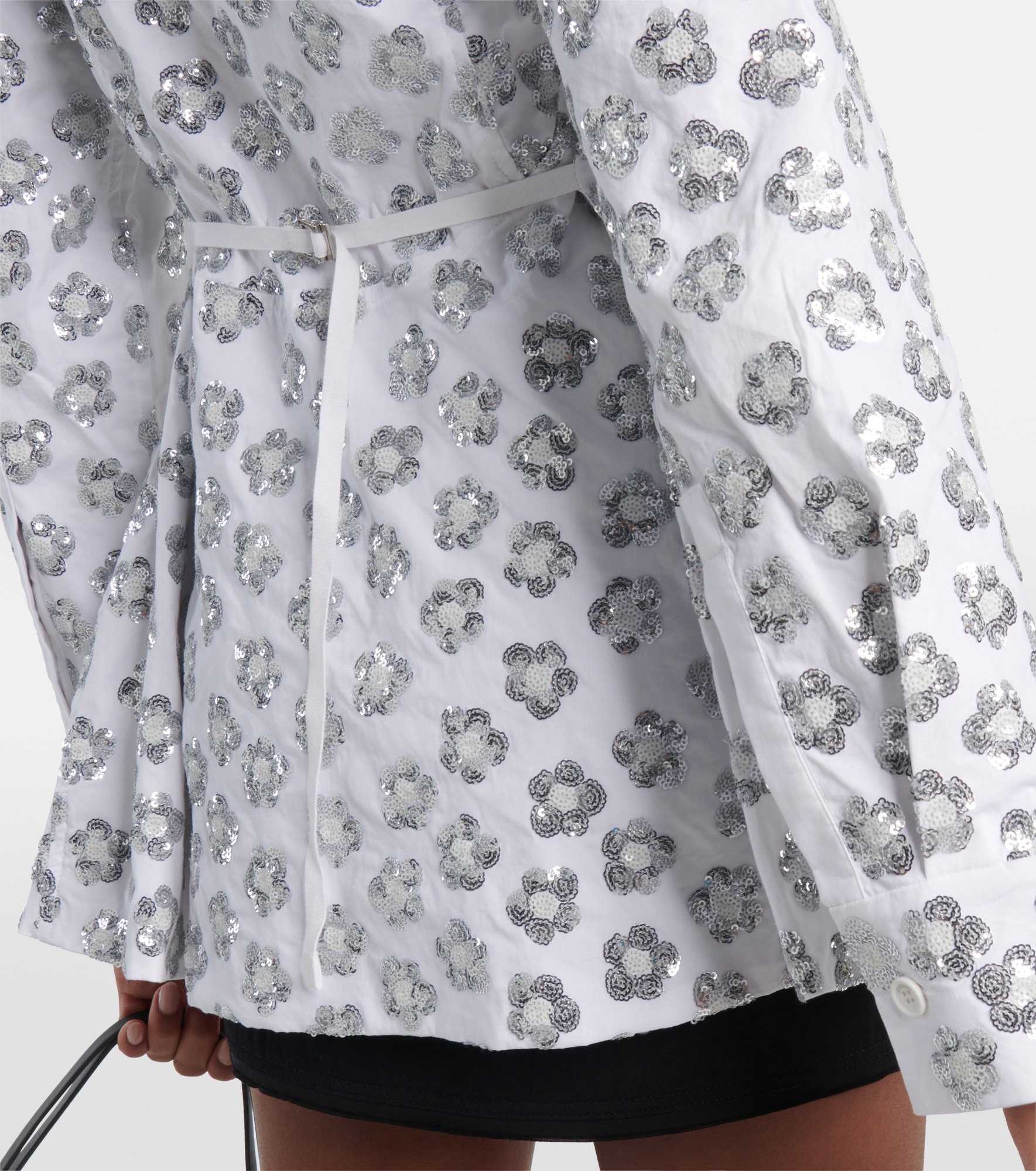 Lavoir sequinned cotton-blend shirt - 5