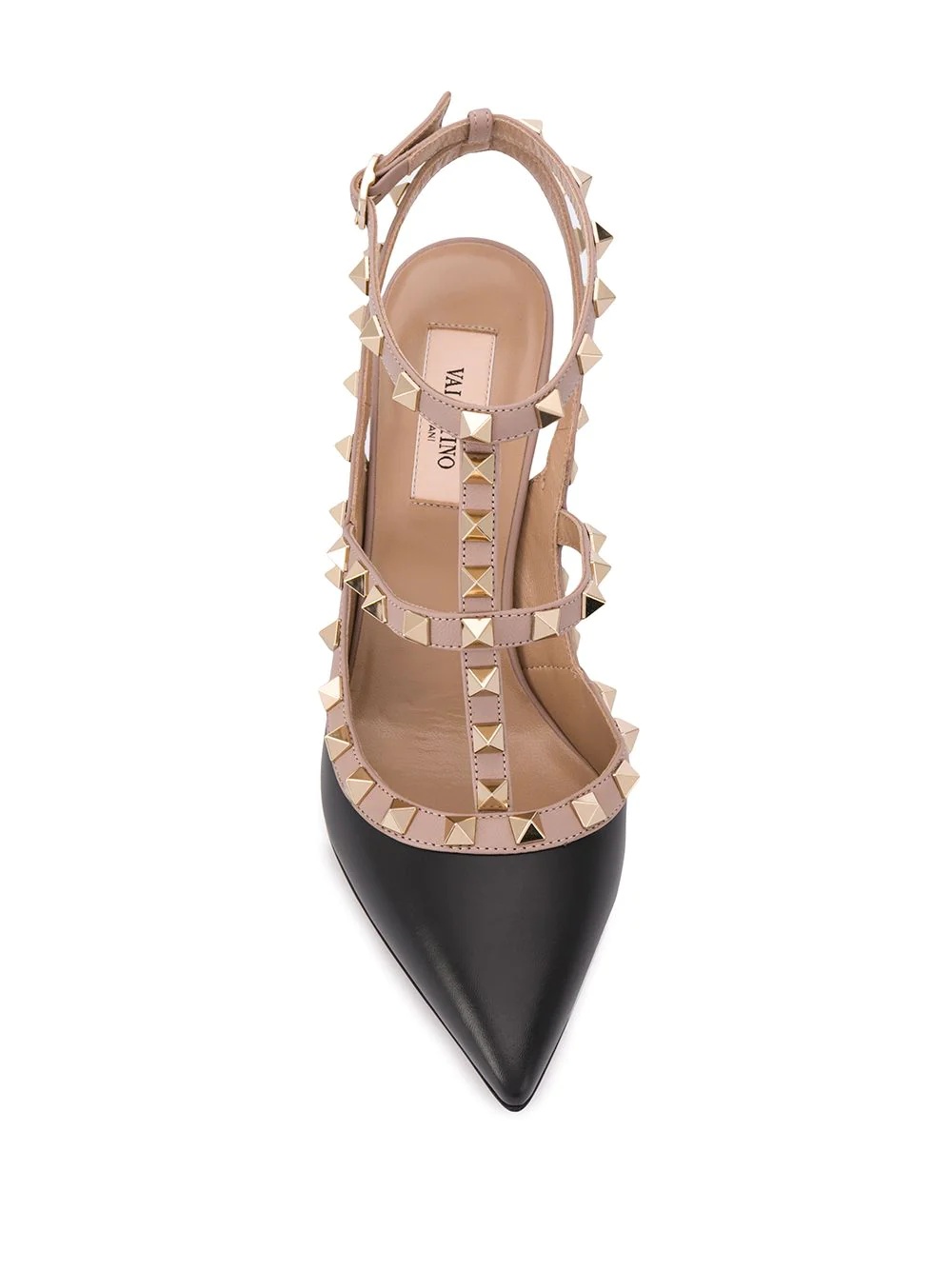 Rockstud leather pumps - 4