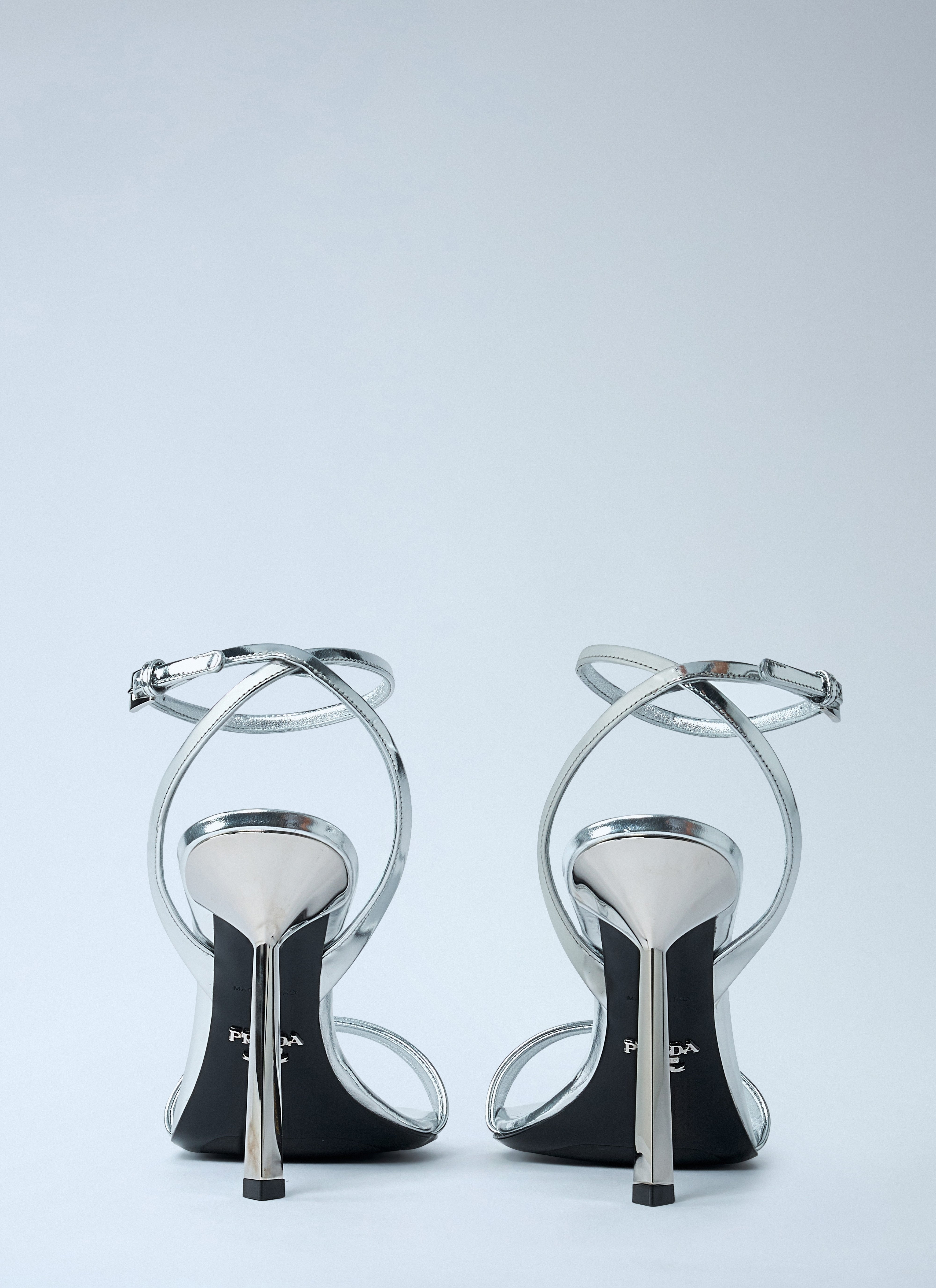 Prada Women Leather Heeled Sandals - 5