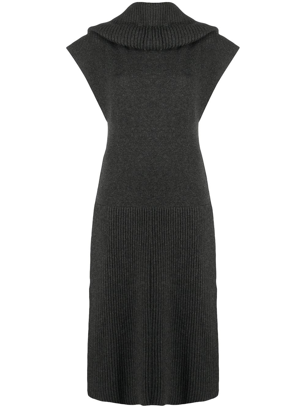 high neck knitted dress - 1