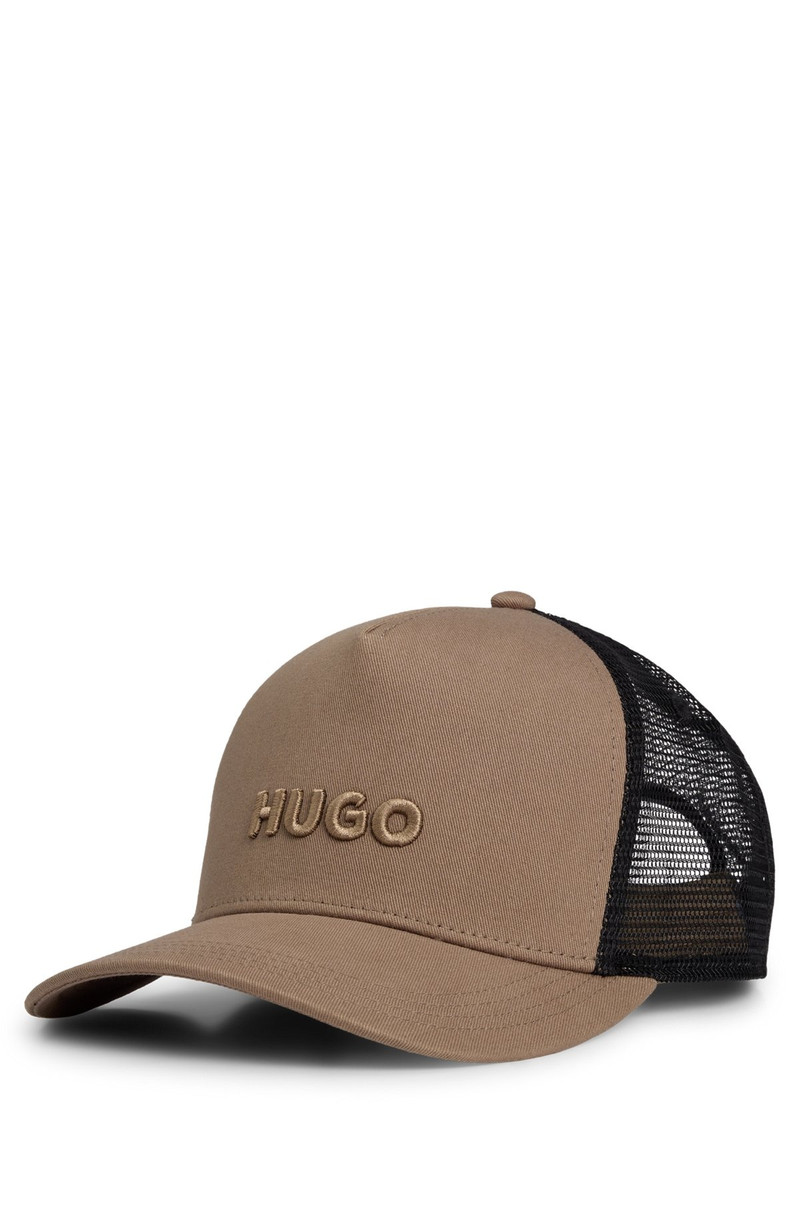 COTTON-TWILL CAP WITH MESH PANELS 1