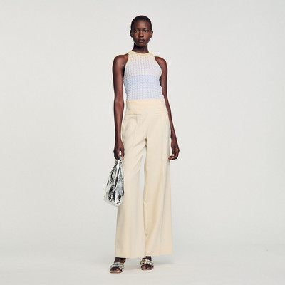 Sandro WIDE-LEG TROUSERS WITH DARTS outlook