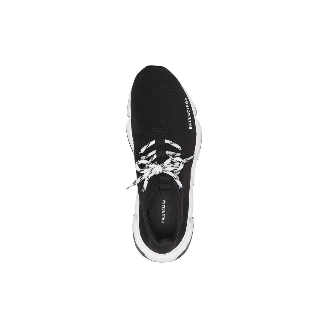 Men's Speed Lace-up Sneaker in Black/white - 4