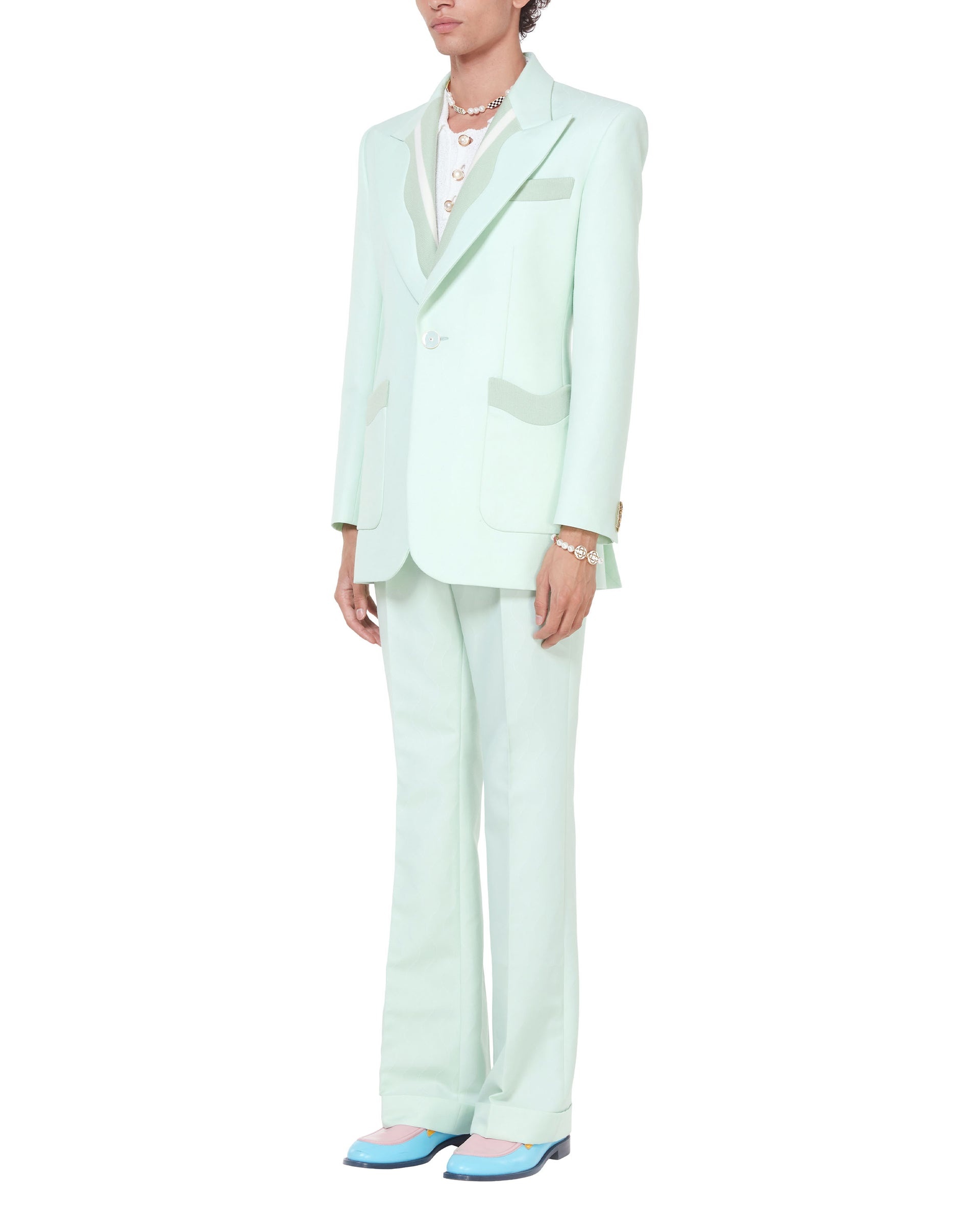 Mint Memphis Pinstripe Trousers - 3
