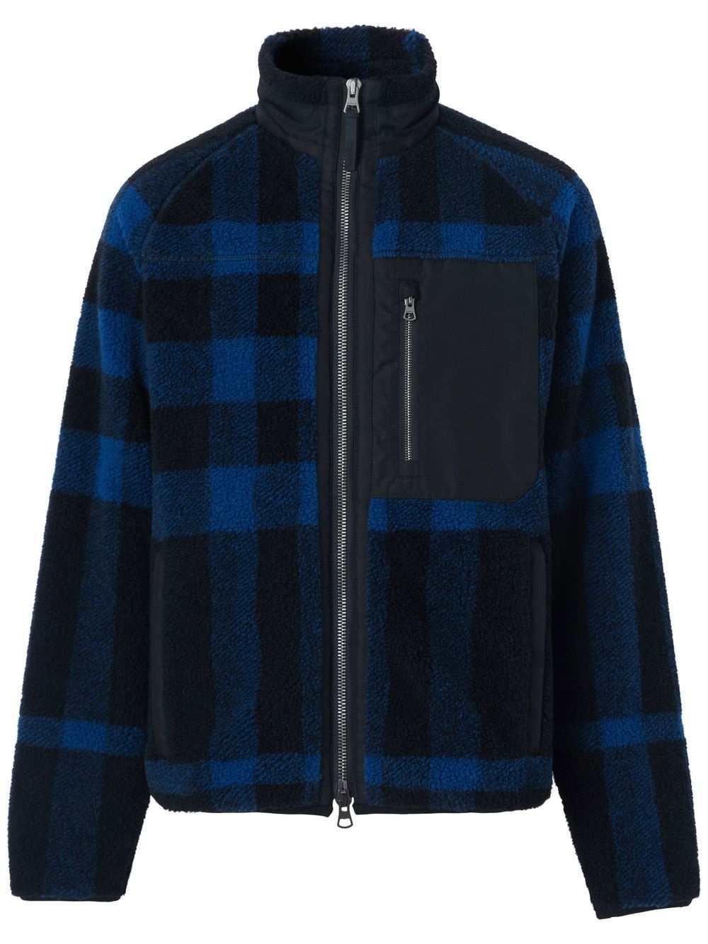 Exploded Check fleece jacket - 1