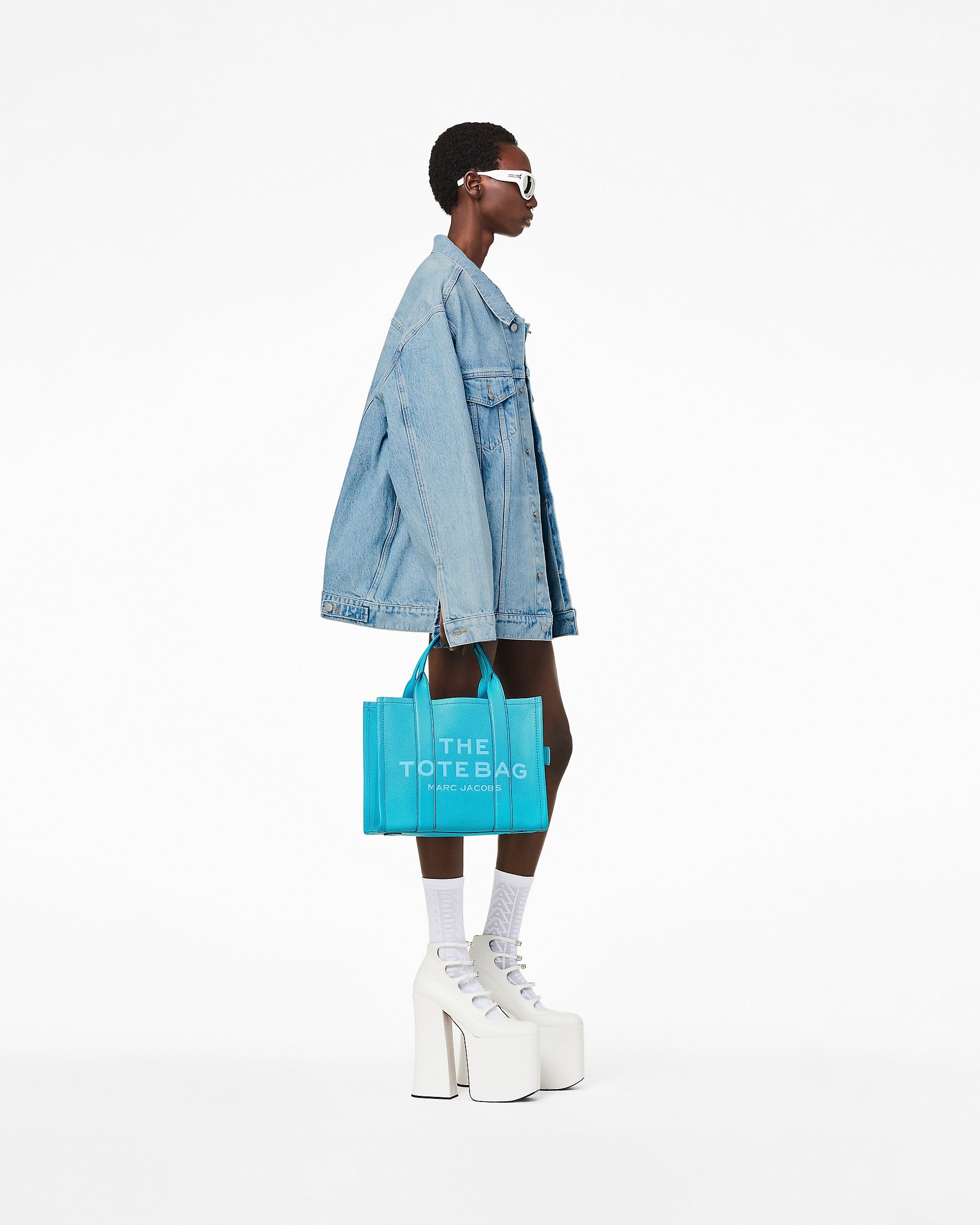 THE LEATHER MEDIUM TOTE BAG - 4