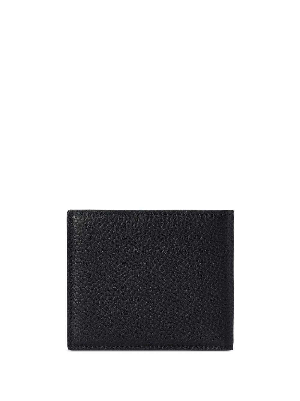 logo-lettering leather wallet - 2