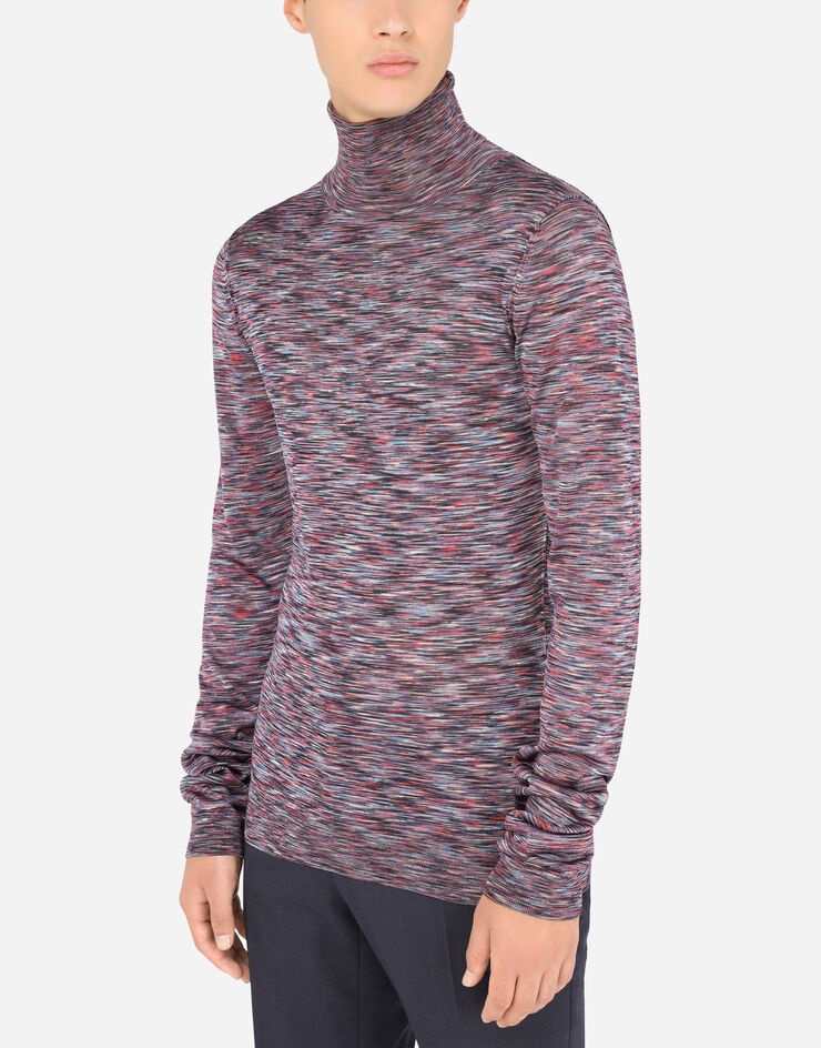 Viscose turtle-neck sweater - 4