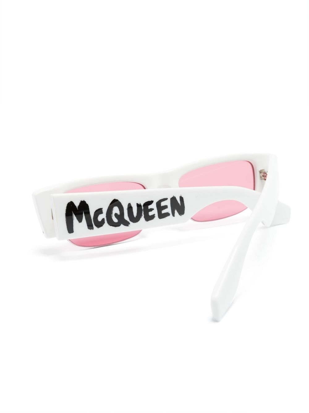 Graffiti slashed rectangle sunglasses - 3