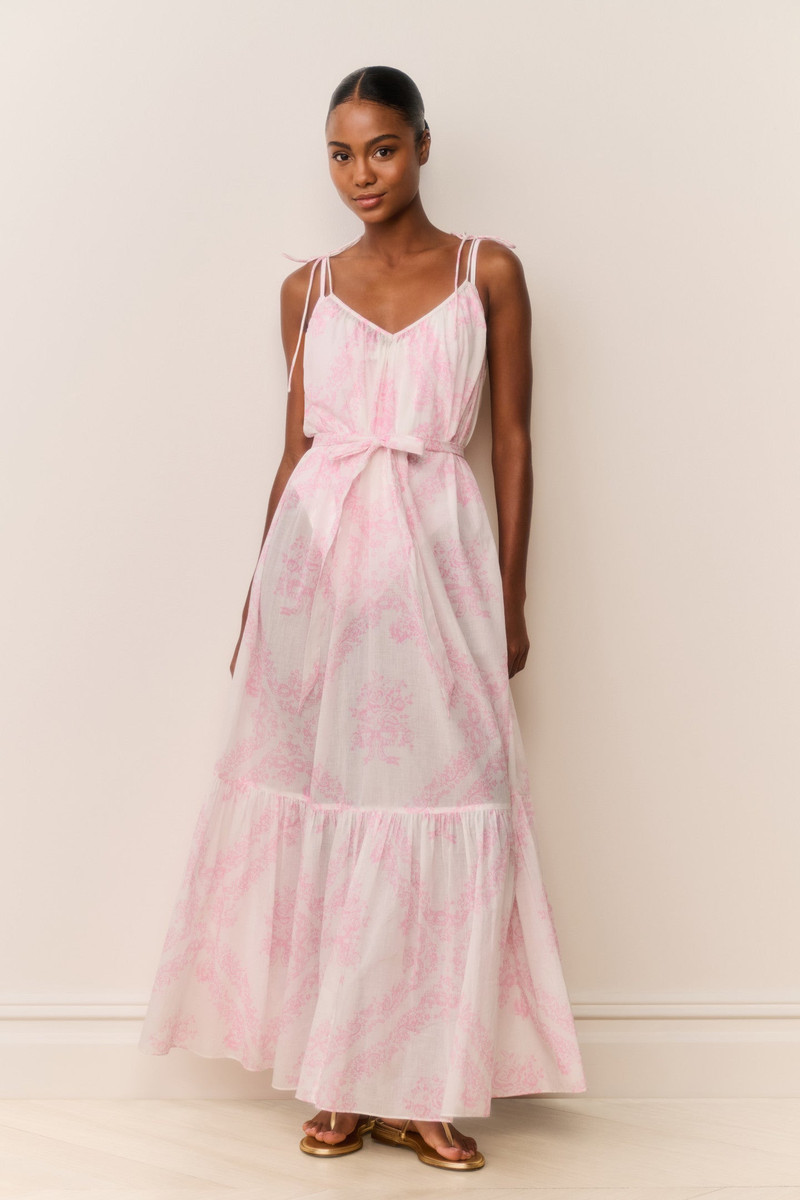 Hale Cotton Toile Print Cover-Up Dress 7
