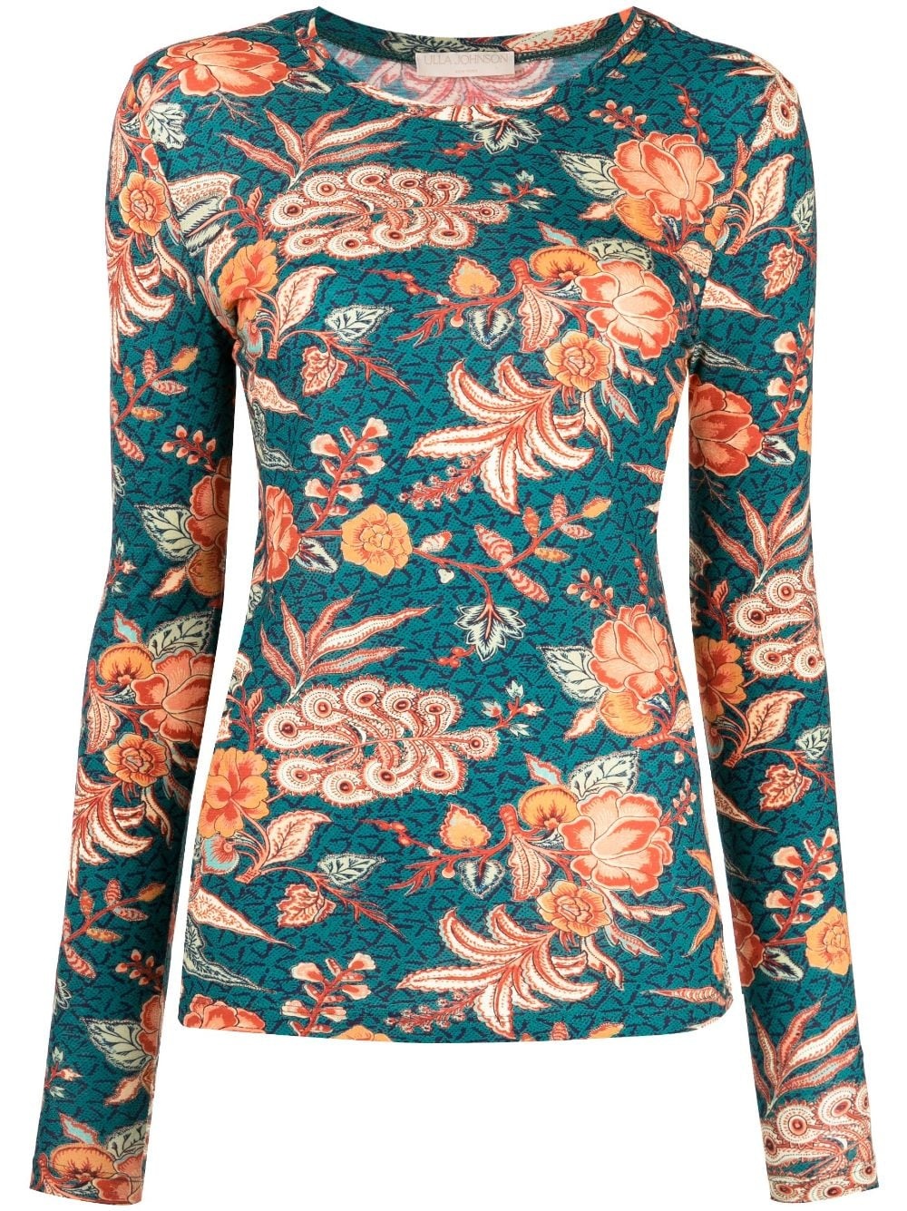 Eve floral-print long-sleeves top - 1