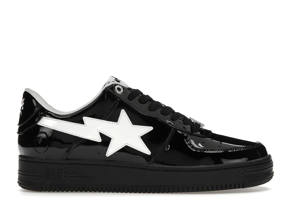 A Bathing Ape Bape Sta #2 Black Patent - 1