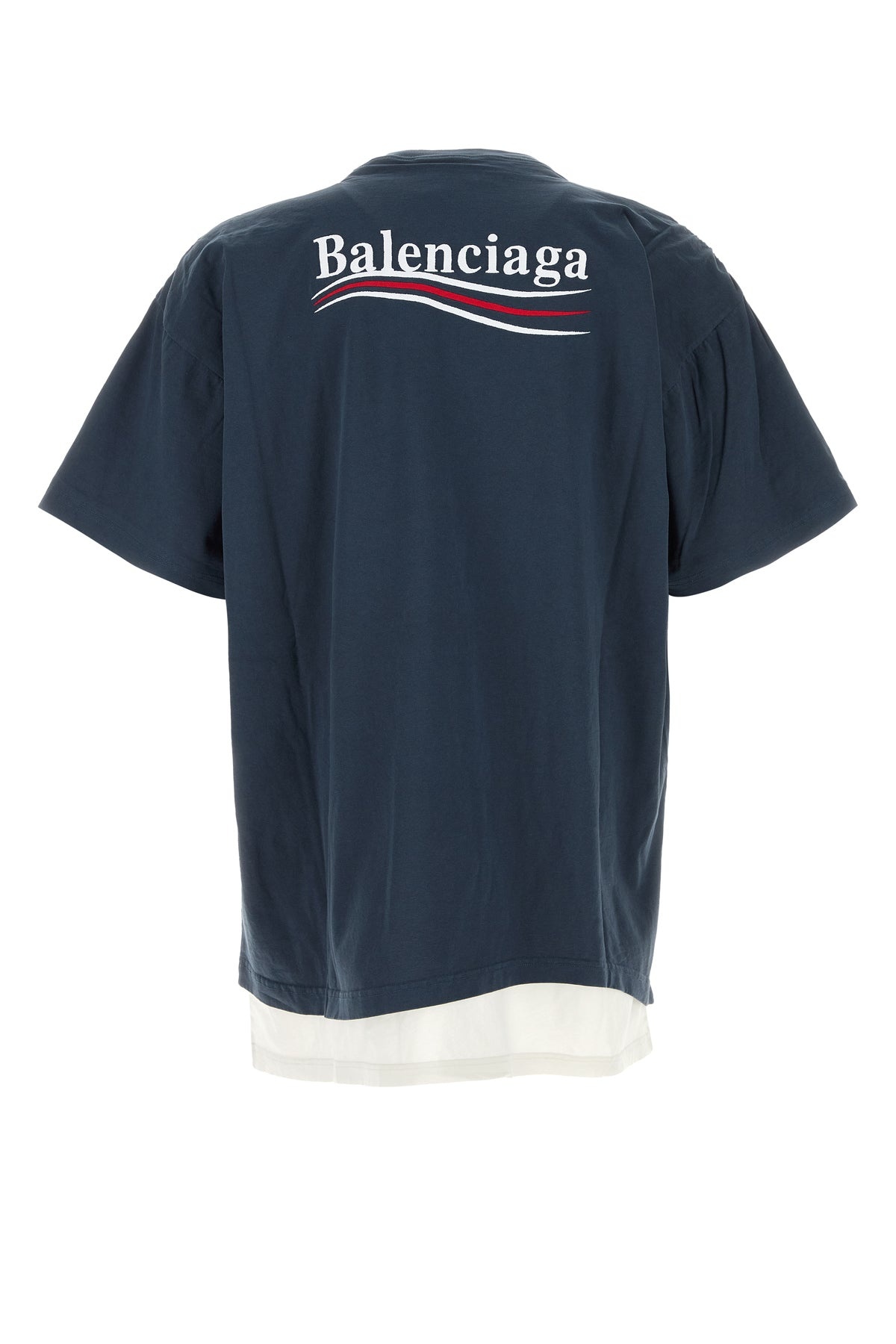 Blue cotton oversize t-shirt - 2