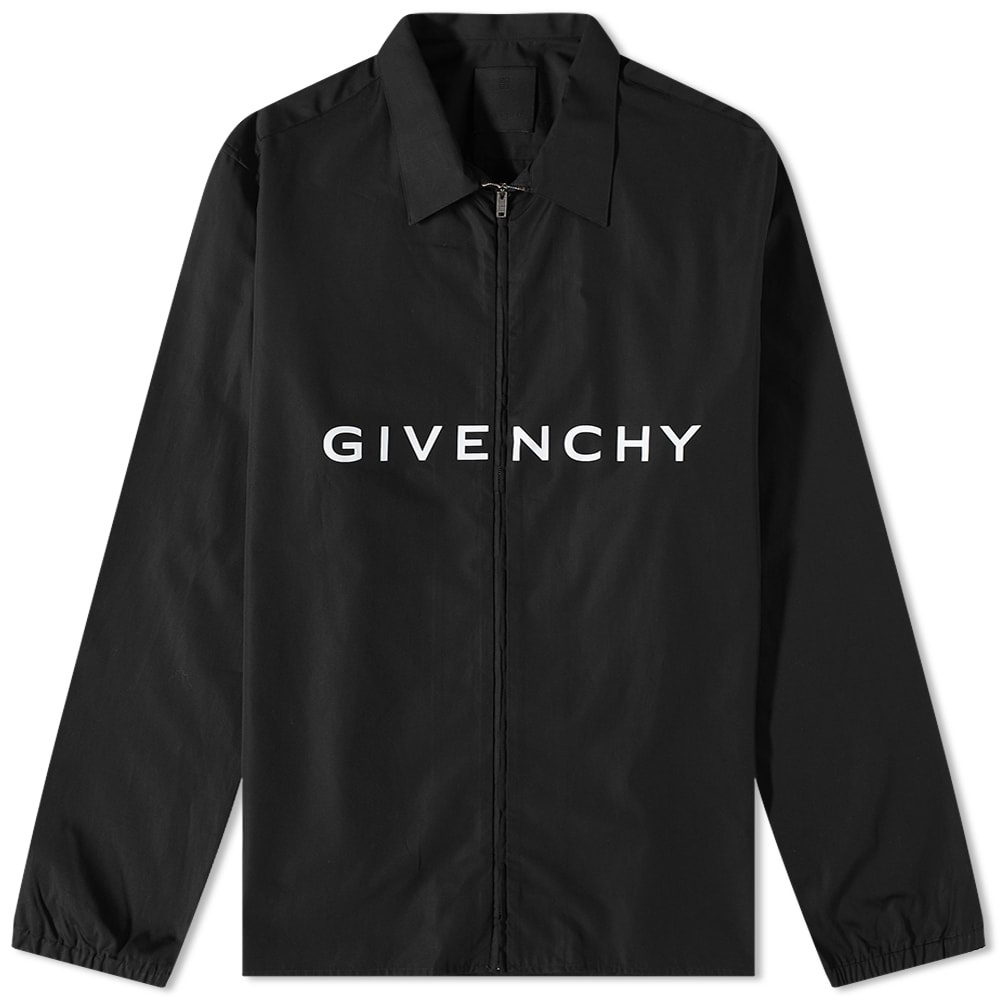 Givenchy Logo Zip Shirt - 1