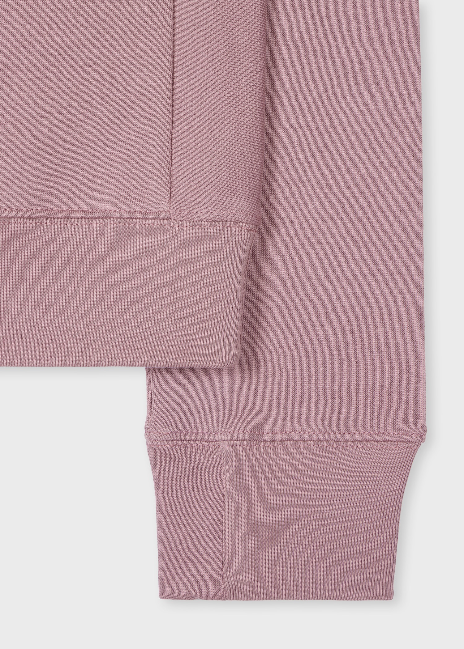 Powder Pink Zebra Logo Organic Cotton Sweatshirt - 2
