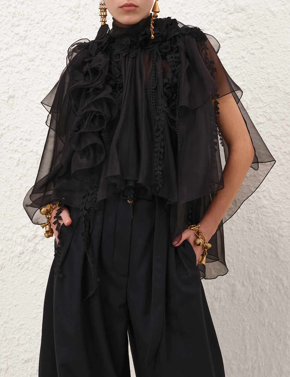 HYPNOTIC APPLIQUE CASCADE TOP - 2