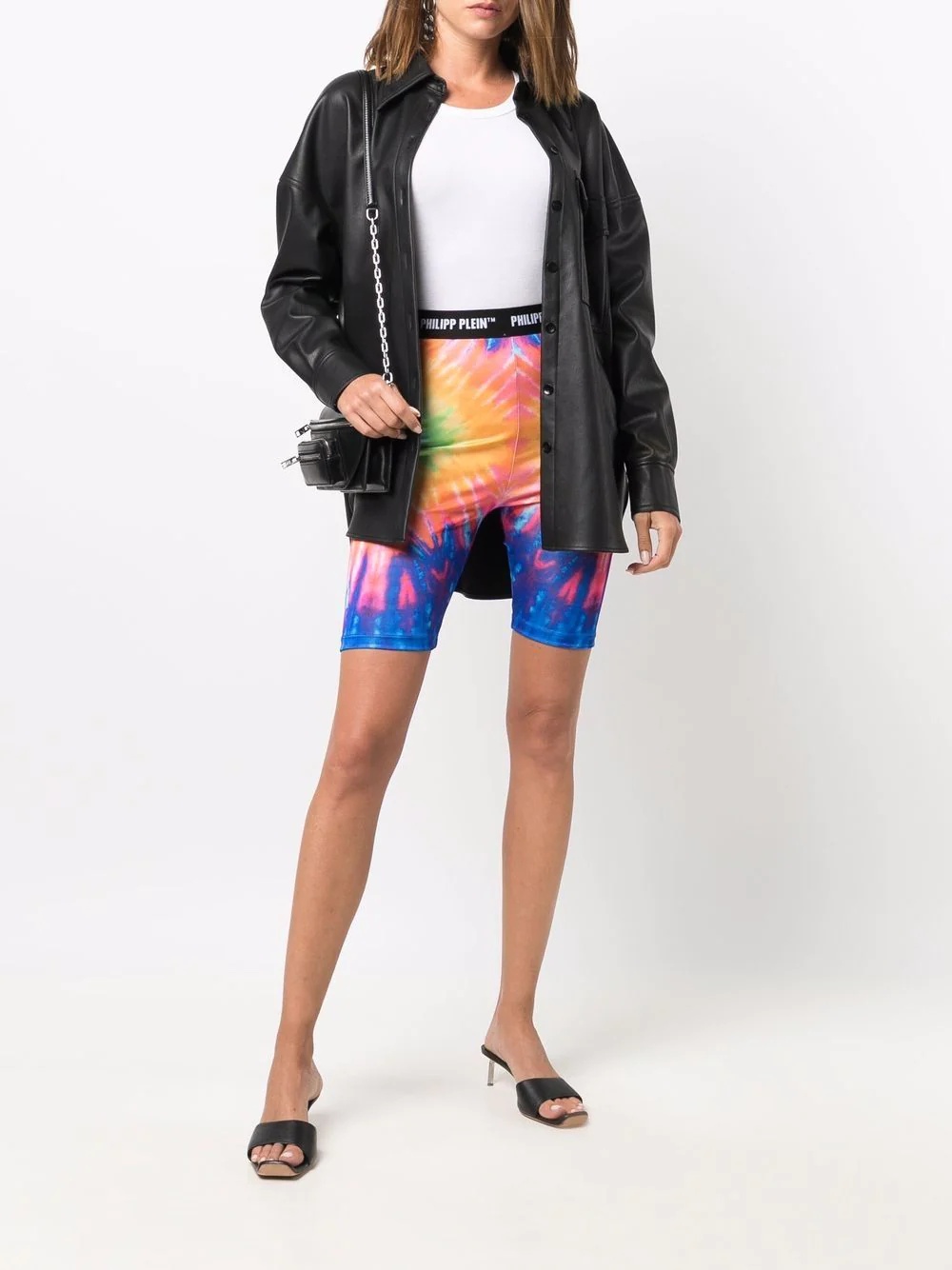 tie dye-print cycling shorts - 2