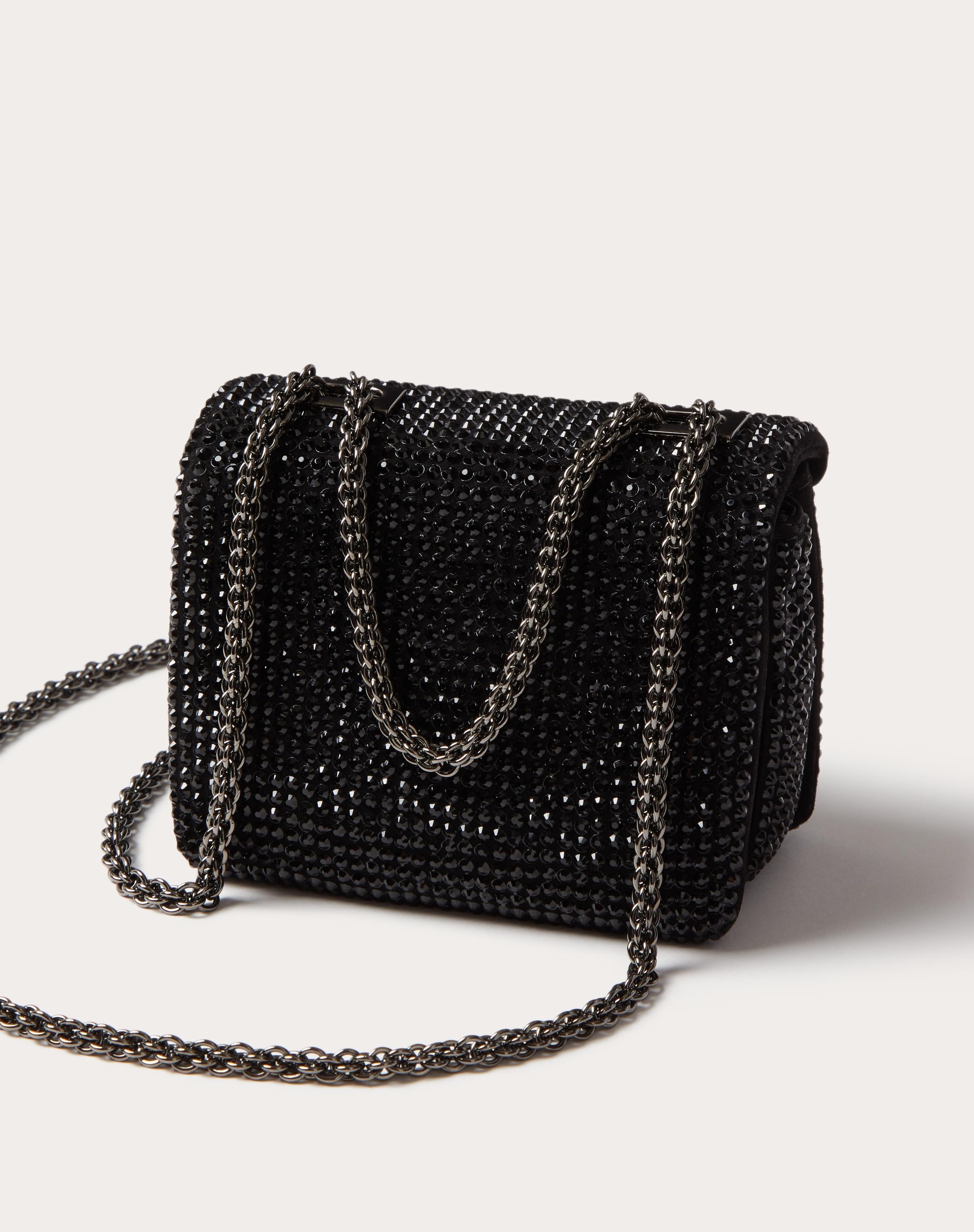ONE STUD MICRO BAG WITH CHAIN AND RHINESTONE EMBROIDERY - 3