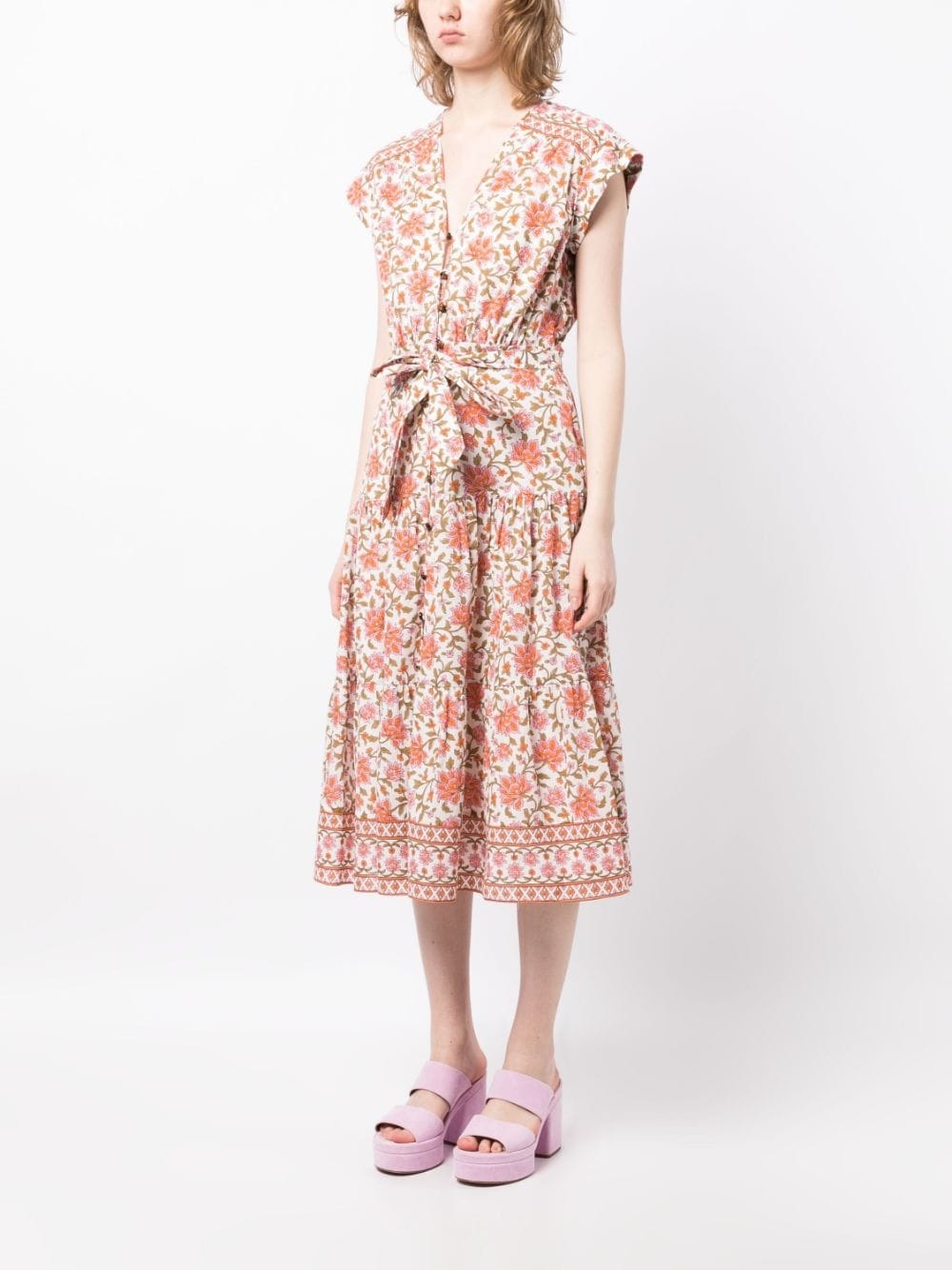 Lexington floral-print midi dress - 3