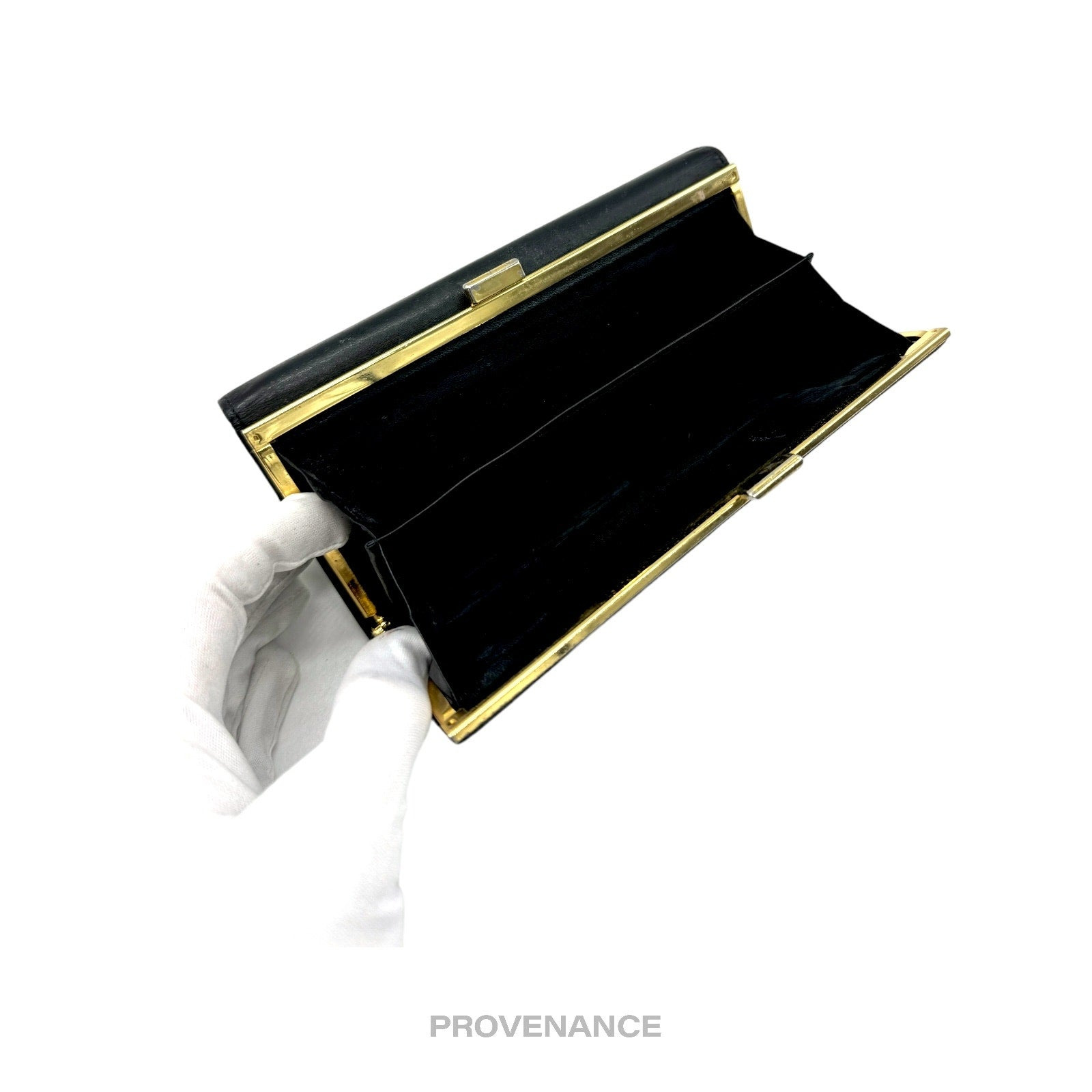 Givenchy Logo Snap Long Wallet - Black Leather - 6