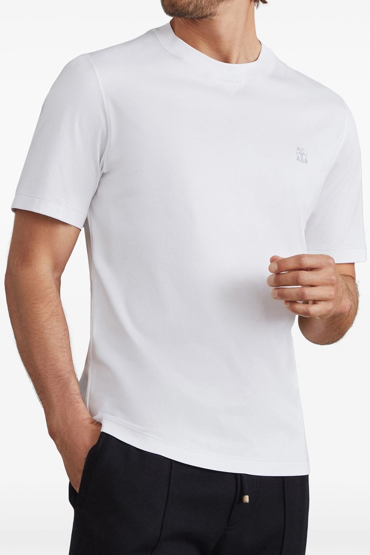 Logo embroidery t-shirt - 2