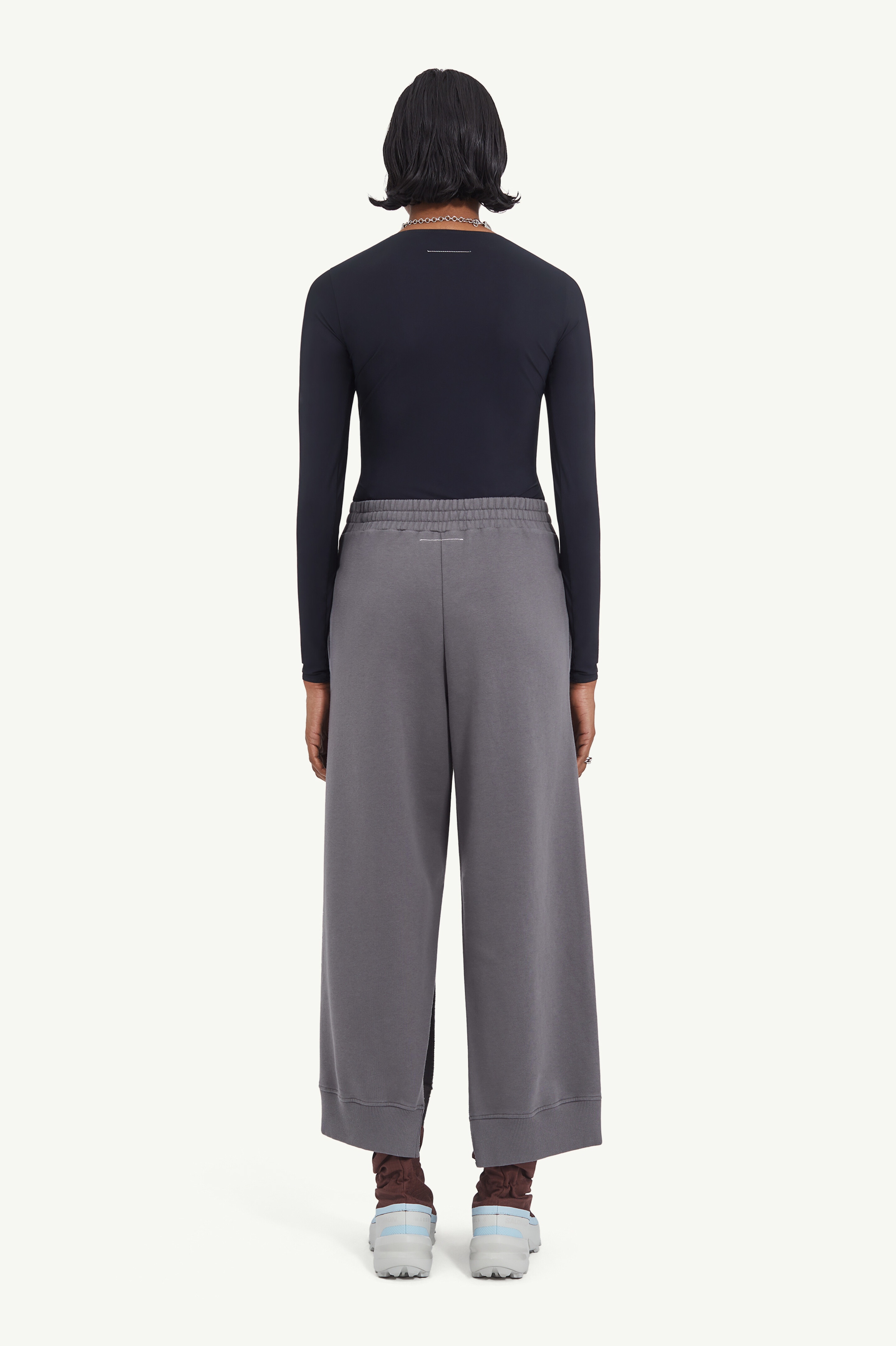 Slit hem track pants - 4