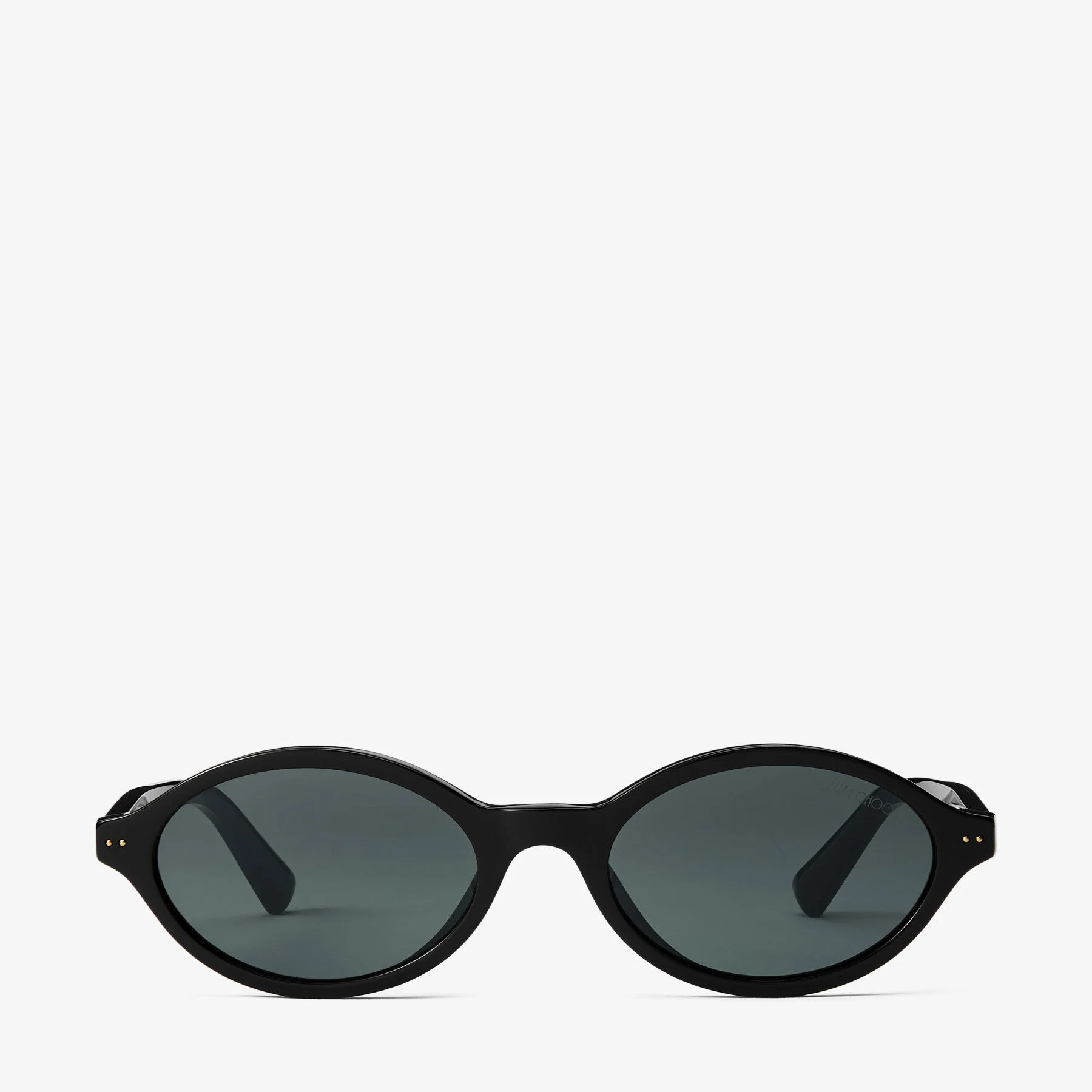 Marais Black and Grey Oval Acetate Sunglasses - 1