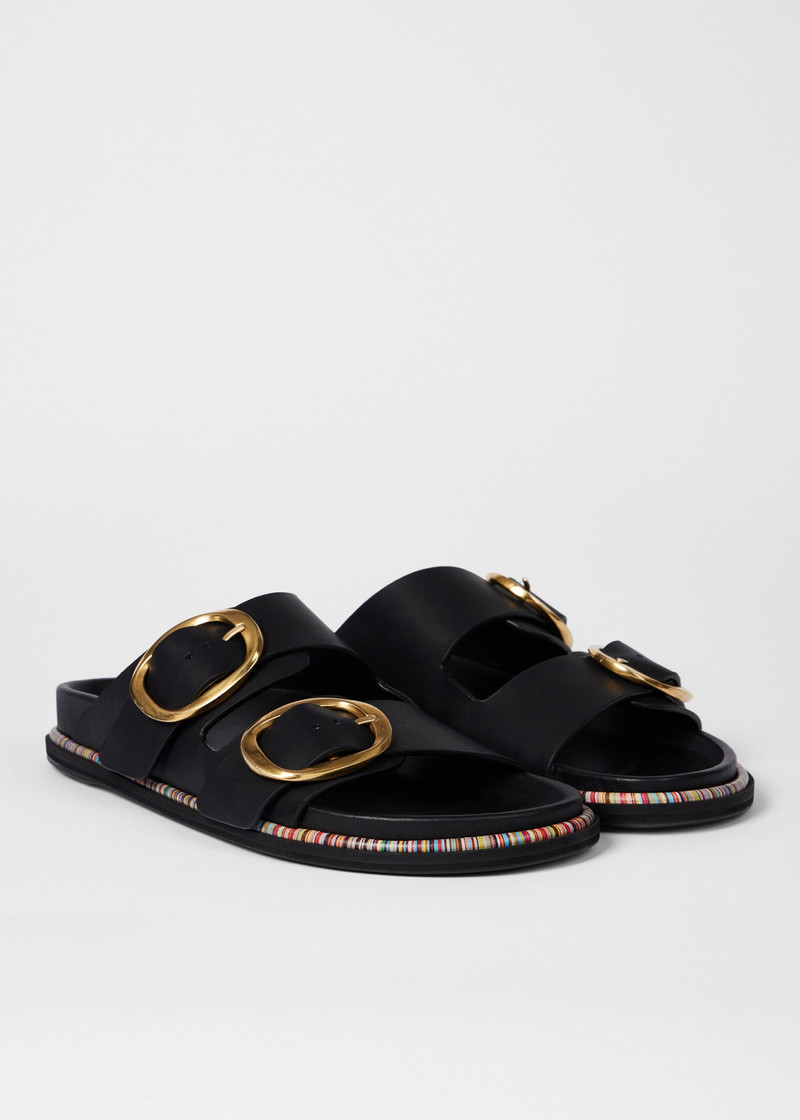 Paul Smith Women's Black 'Misia' Mule Sandals outlook