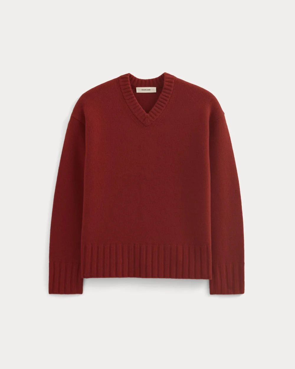 V-NECK SWEATER IN EXTRAFINE LUXE MERINO - 1