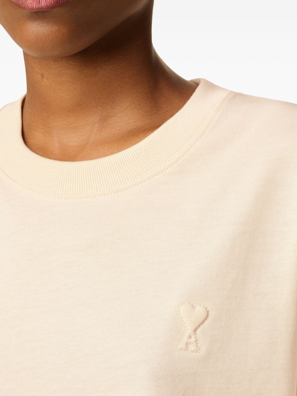 Ami De Coeur-motif cotton T-shirt - 5