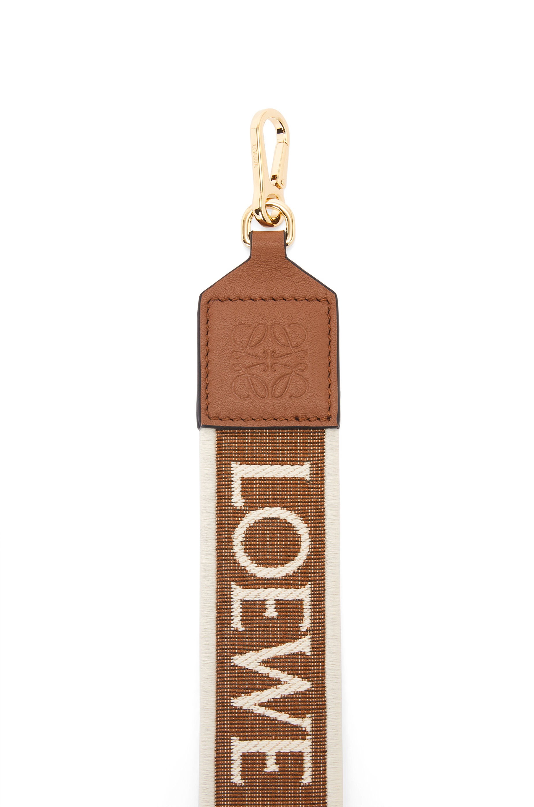 Anagram strap in jacquard and calfskin - 2