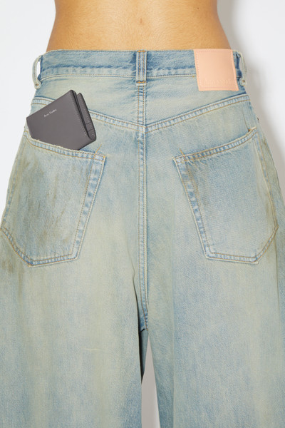 Acne Studios Leather trifold wallet - Dark grey outlook