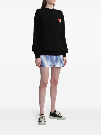 Joshua Sanders Smiley-patch cotton shorts outlook