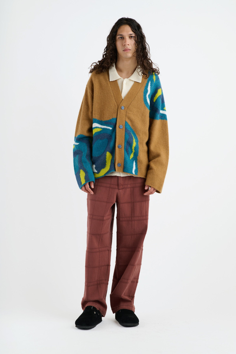The Elder Statesman GEODE NIMBUS RAGLAN CARDIGAN outlook