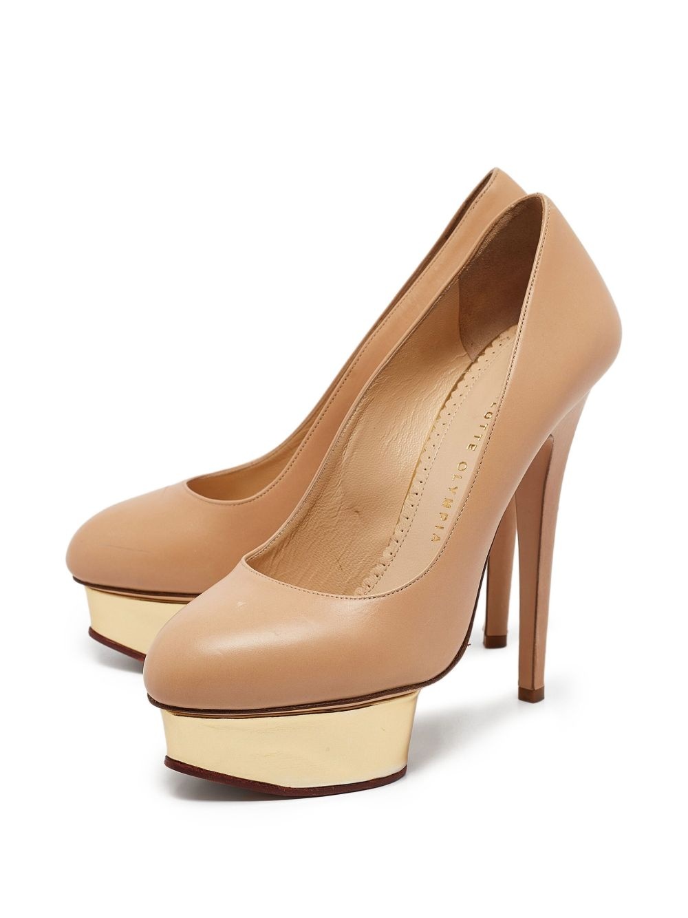 140mm leather pumps - 2