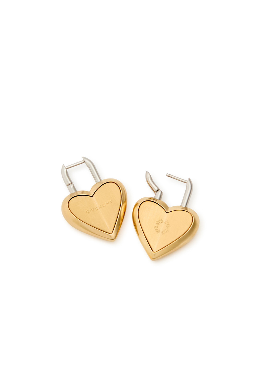 Givenchy Heart Lock Drop Earrings - 3