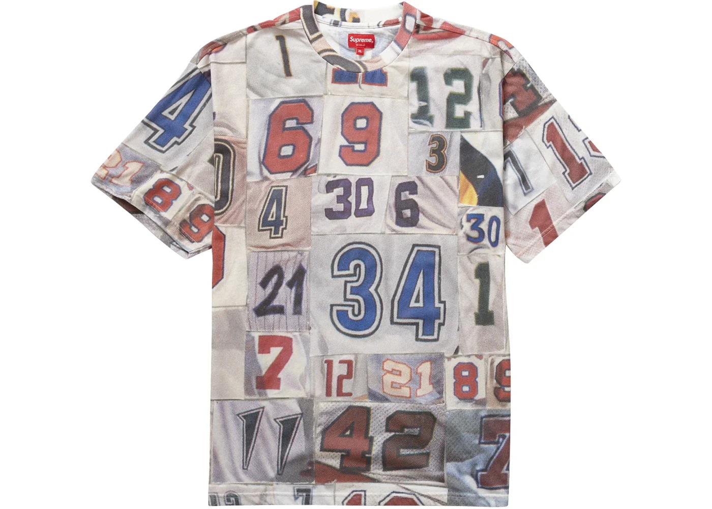 Supreme Jersey Collage S/S Top White - 1