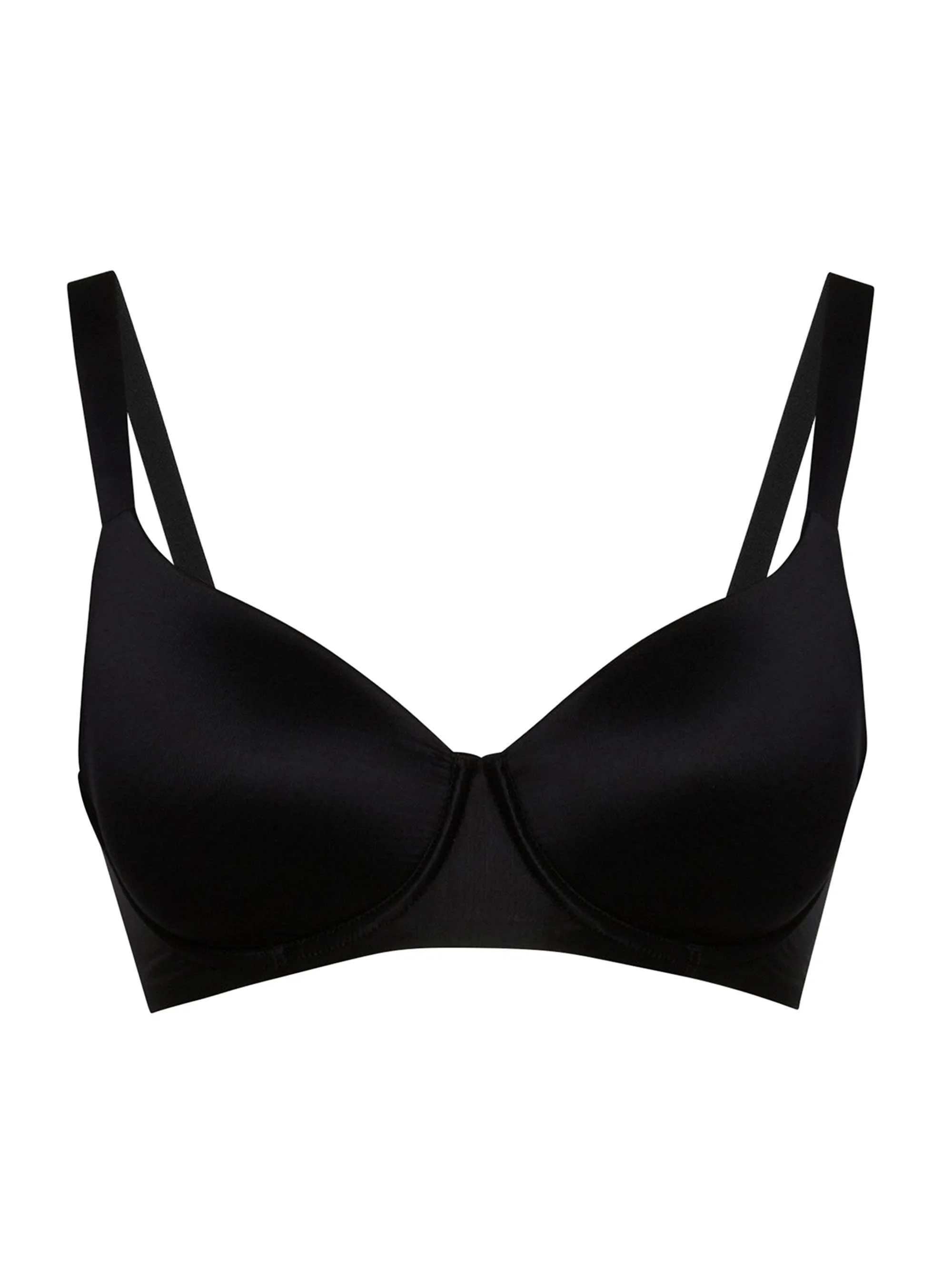 Women's Sheer Touch Soft Cup Bra - Black - 1