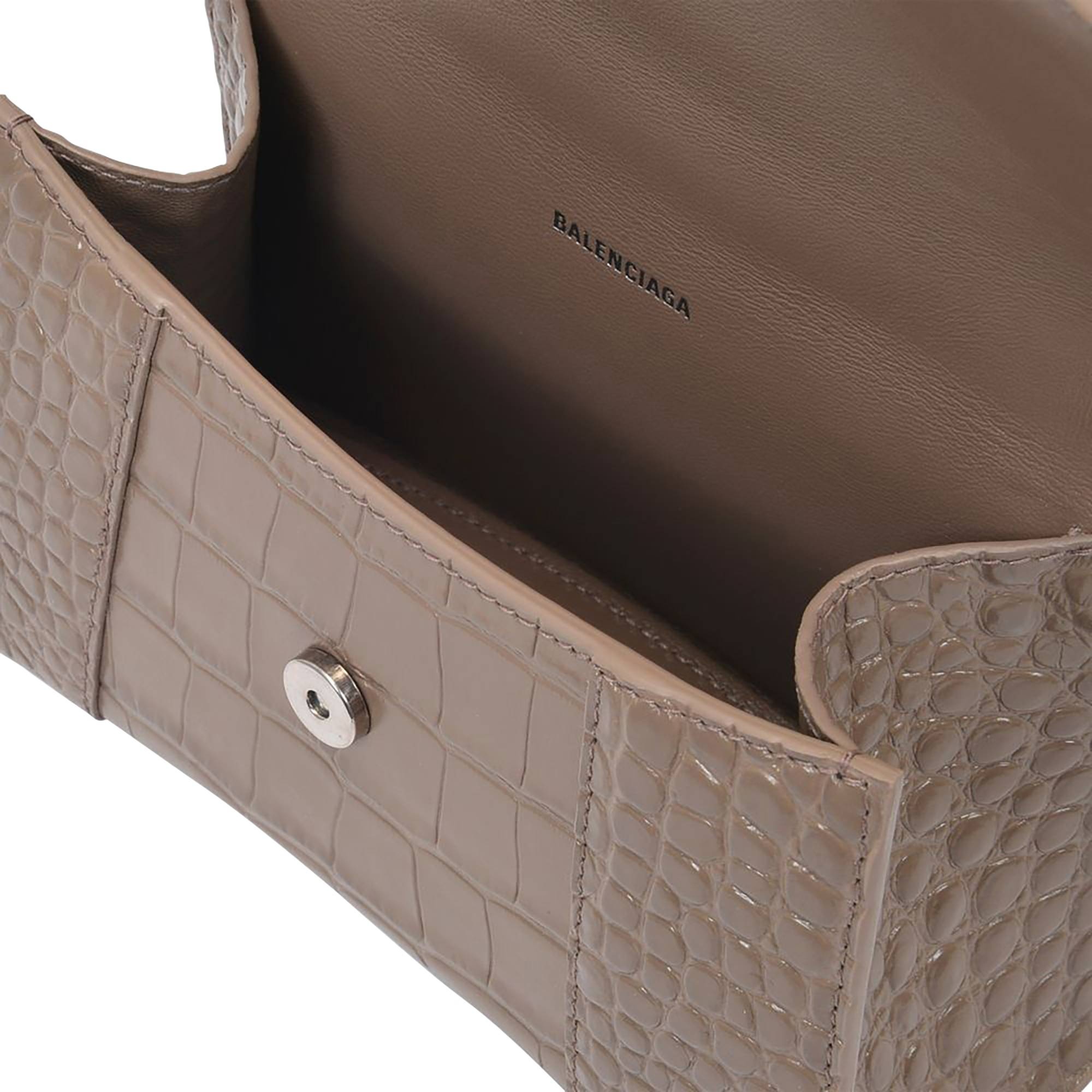 Balenciaga Hourglass Top Handle Xs 'Grey' - 4