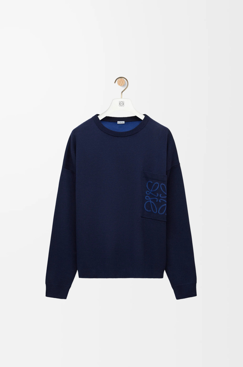 Anagram pocket sweater in cotton 1