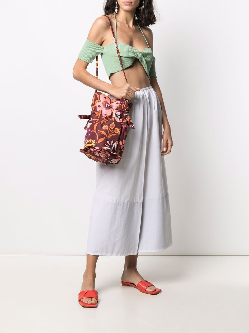 La DoubleJ floral-print pouch bag outlook