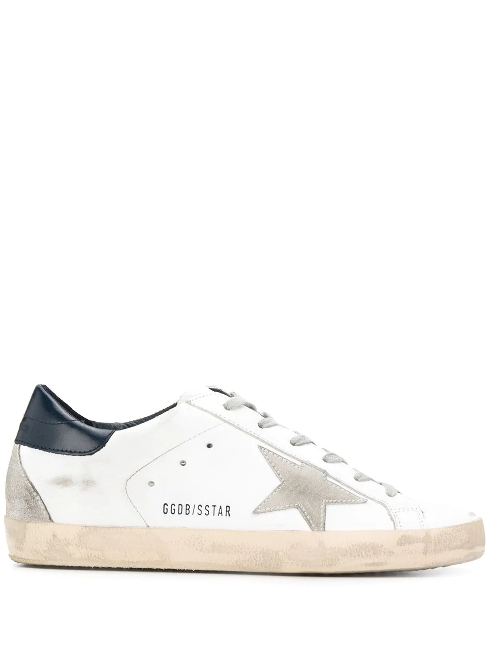 distressed finish low top sneakers - 1