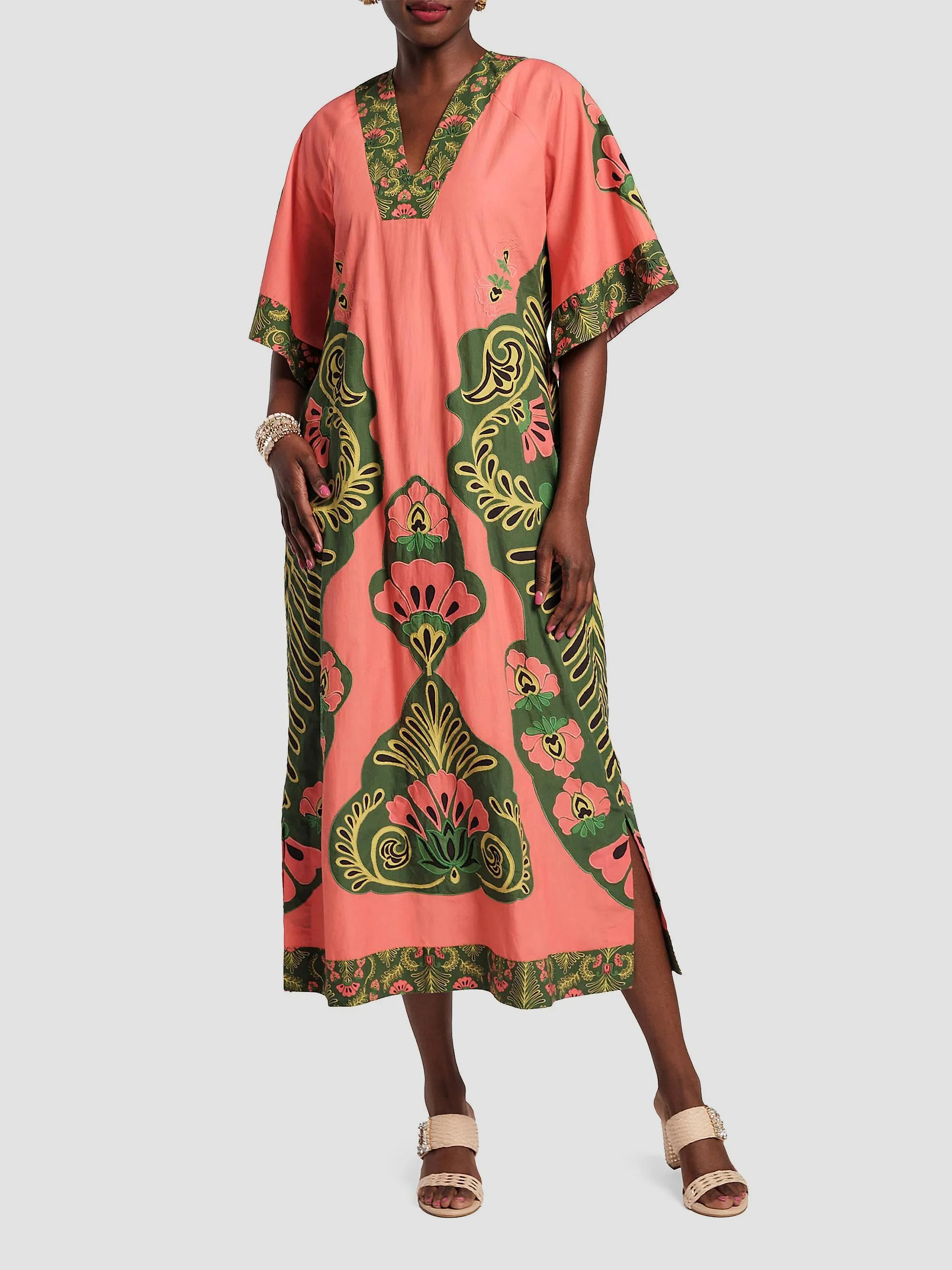 Women's Delightful Canopy Caftan - Pink Multi - 1