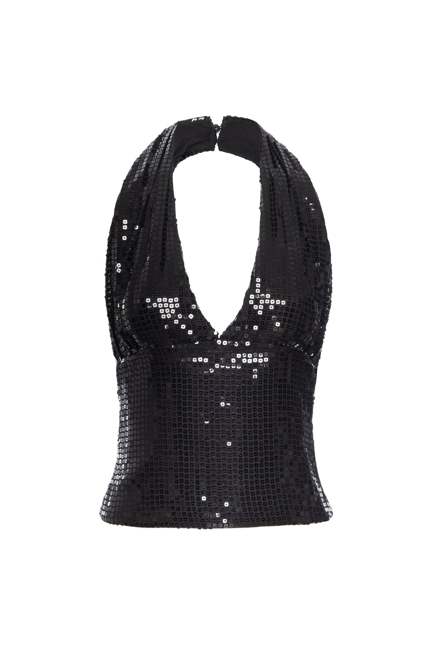 MATHILDE TOP - BLACK SEQUIN - 2