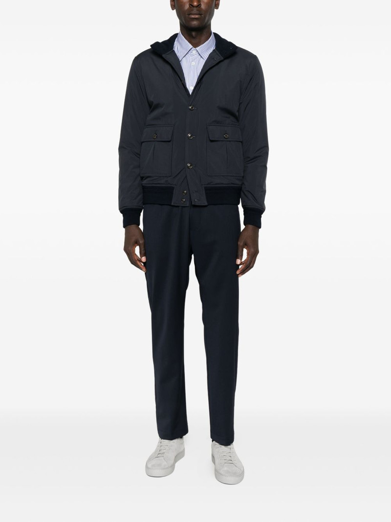 BARENA striped long-sleeved shirt outlook